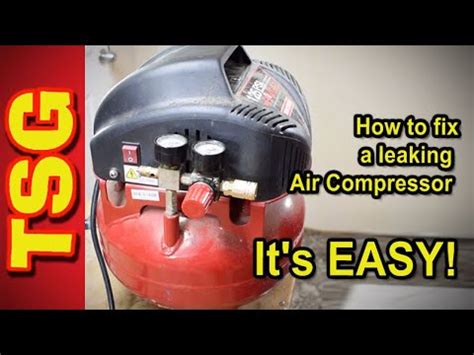 leaking compressor|How to fix a leaking Air Compressor that wont stay filled